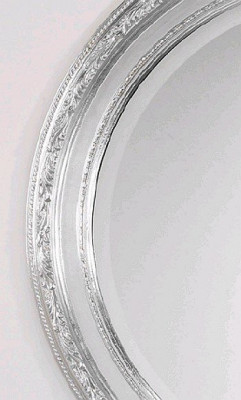 CAPRIGO PL301-S зеркало настенное в раме, круглое, серебро