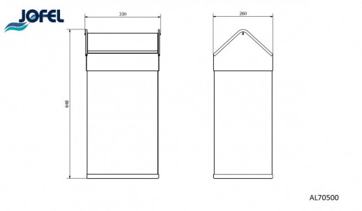 Jofel AL70500 урна под мешок