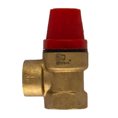 Клапан предохранительный 1/2" г/г 6 Бар СТМ ТЕРМО CRVP6F12