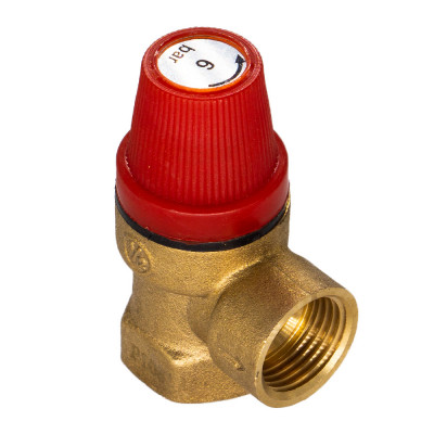 Клапан предохранительный 1/2" г/г 6 Бар СТМ ТЕРМО CRVP6F12
