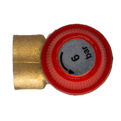 Клапан предохранительный 1/2" г/г 6 Бар СТМ ТЕРМО CRVP6F12