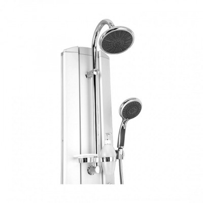 Kanggu S2358 00152044 душевая панель с изливом, стекло/профиль хром