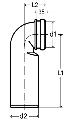 Viega Соединительный патрубок 90°