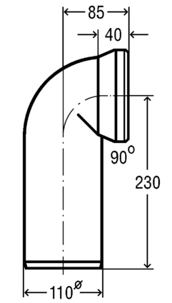 Viega Соединительный патрубок 90°