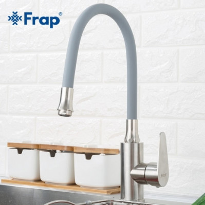Смеситель Frap для кухни с гибким изливом однорычажный (F4448)