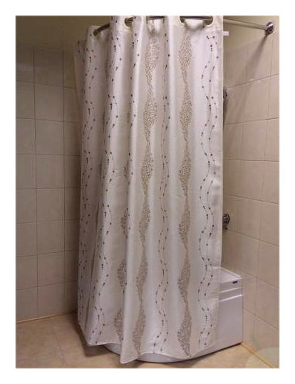 Bath Plus Linen Collection LC1203 Chiko шторка для ванной, 180 см x 200 см