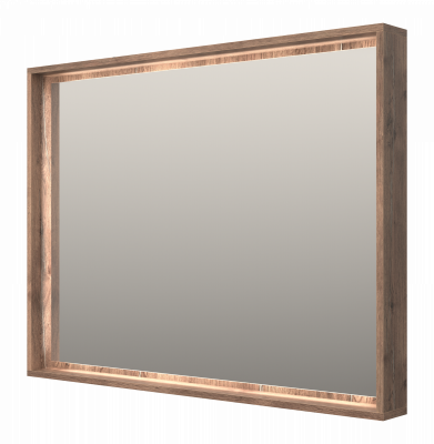 Зеркало Brevita Dallas 105 со светом (Дуб Галифакс) DAL-02105-074