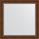 Зеркало настенное Evoform Definite 66х66 BY 0784 в багетной раме Орех 65 мм  (BY 0784)