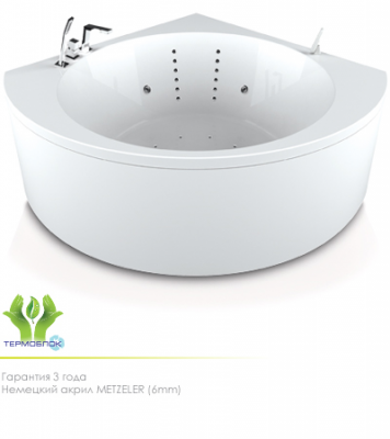 Акватика Эстрада Сенса ванна с гидромассажем, 136/150 см х 136/150 см