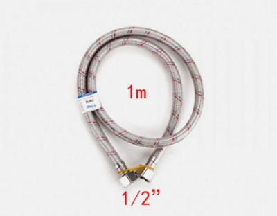 Гибкая подводка Frap EPDM/ПВХ Г1/2-Г1/2-100 см (F96-10)