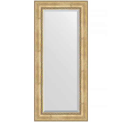 Зеркало настенное Evoform Exclusive 162х72 BY 3584 с фацетом в багетной раме Состаренное серебро с орнаментом 120 мм