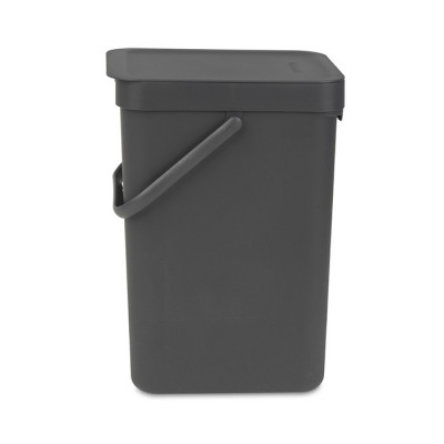 Brabantia Sort & Go 109805 ведро для мусора встраиваемое 12 л, цвет - серый