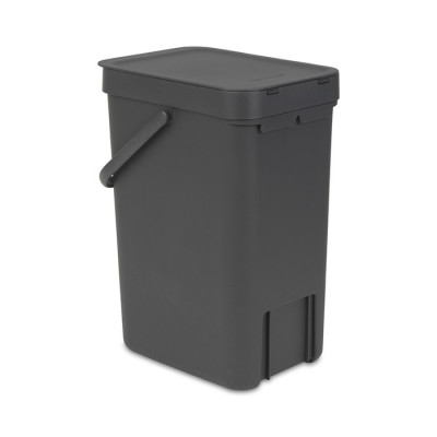 Brabantia Sort & Go 109805 ведро для мусора встраиваемое 12 л, цвет - серый