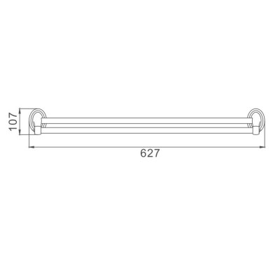Полотенцедержатель D-Lin D252310, хром
