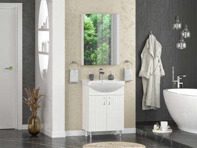 Тумба под раковину напольная Misty Изео 60 белый (Э-Изе01060-021Н)