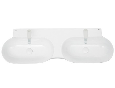 Раковина WeltWasser Elbach 2217 120 10000004588 двойная белый прямоугольная накладная