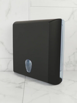 Диспенсер для бумажных полотенец NOFER BLACK 04031.N, пластик/черный