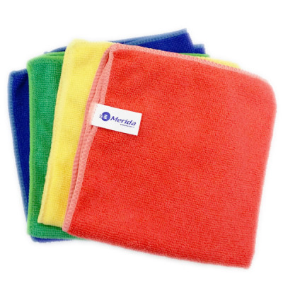 Салфетки универсальные MERIDA CLASSIC из микрофибры, синяя, красная, желтая, зеленая (35х35 см)