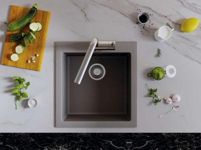 Мойка Bosen 47-BL Tetogranit черный квадратная 470x500 (4993586)