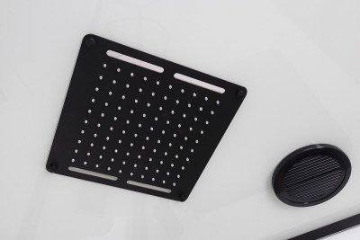 Душевая кабина Niagara Premium 100x100 NG-6902-01G Black с гидромассажем четверть круга