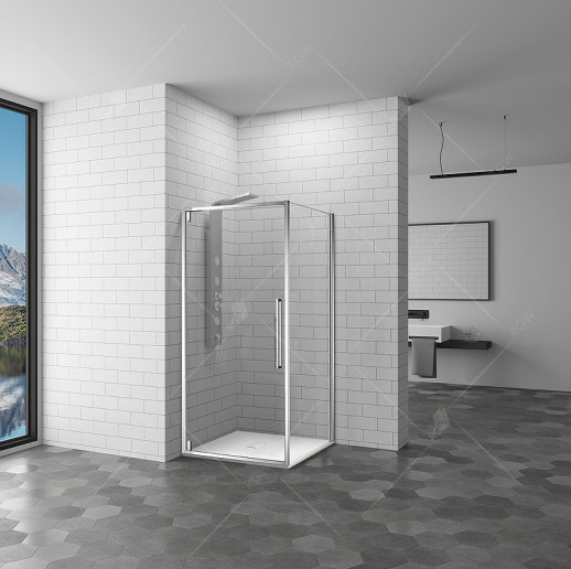 Душевая стенка RGW Z-050-3 100 352253100-11 прозрачная профиль хром