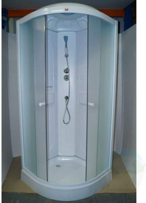 Душевая кабина Parly Аcrilic AE911 90х90х210см, сектор, белый/матовое стекло