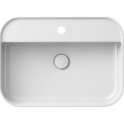 Раковина накладная Ravak Ceramic Slim Shelf R 55 XJX01155005 белая прямоугольная