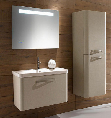 Зеркало подвесное в ванную 120х65 Jacob Delafon Replay EB1163-NF с часами