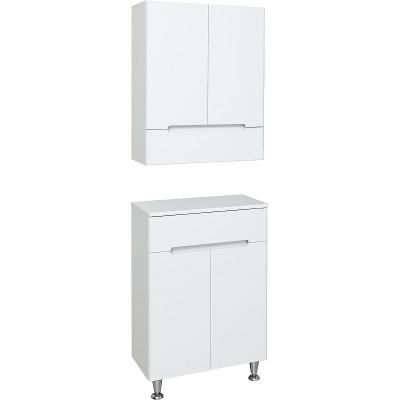 Шкаф подвесной в ванную Runo Парма 60 00-00001042 белый