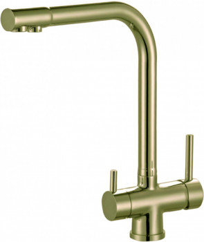 Смеситель для кухонной мойки ZORG Sanitary  (ZR 348 YF BR), рычажный, современный стиль