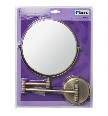 Зеркало FIXSEN Antik косметическое настенное (FX-61121), цвет античная латунь