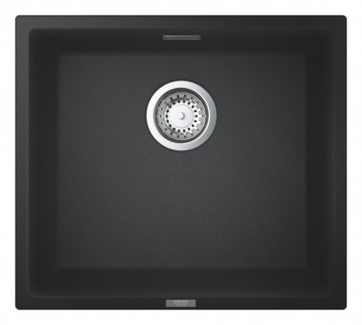 Мойка GROHE K700U с одной чашей, 457 x 406 мм, черный гранит (31653AP0)