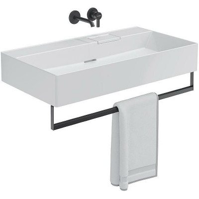 Раковина накладная Kerama Marazzi Logica 90 LO.wb.90.0 белая глянцевая прямоугольная