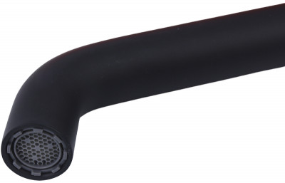 Смеситель для раковины Bronze de Luxe Focus 24686BG черный матовый однорычажный