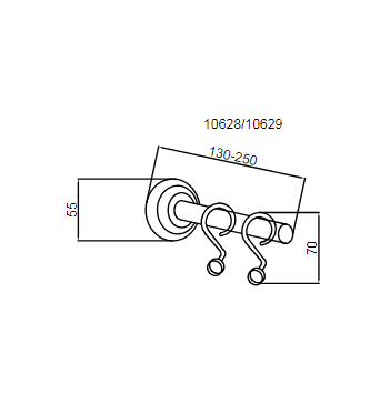 Boheme MEDICI 10629 крючок для карниза, бронза