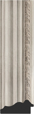 Зеркало настенное Evoform Exclusive 106х76 BY 1297 с фацетом в багетной раме Римское серебро 88 мм