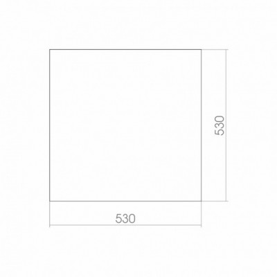 Зеркало квадратное MIXLINE Квадрат 530х530 (525418)