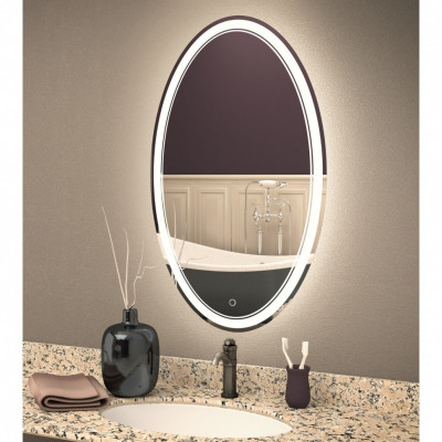Зеркало овальное с подсветкой MIXLINE Дора 700х900 (545524)