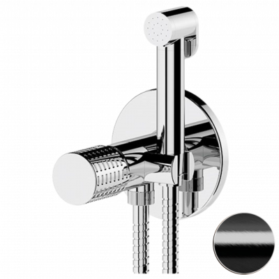 Гигиенический душ со смесителем Remer Celebrity CEC65WCFP, черный брашированный хром