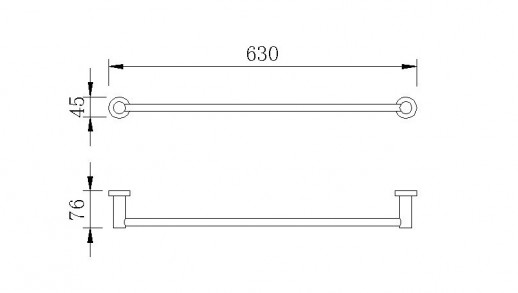 Полотенцедержатель 60 см. RUSH Victoria (VI71531)