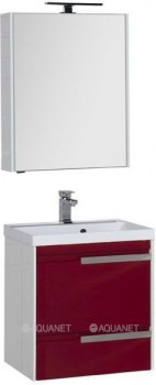Комплект мебели для ванной Aquanet Тиволи 60 бордо (00180563)