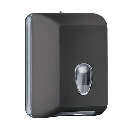 Диспенсер для бумажных полотенец NOFER BLACK 04030.N, пластик/черный