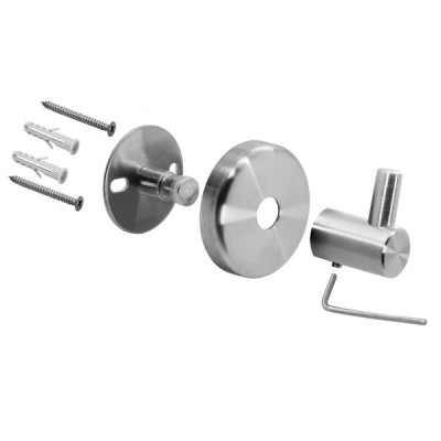 Крючок настенный "Носорог", нержавеющая матовая сталь