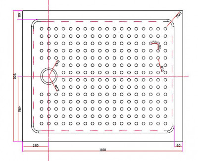 Акриловый поддон CEZARES TRAY-A-AH-110/90-15-W