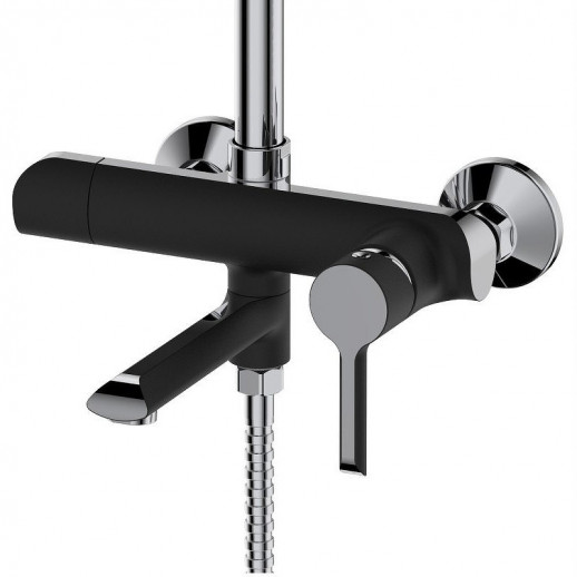 Душевая система Haiba HB24805-7 (латунь) черный, хром