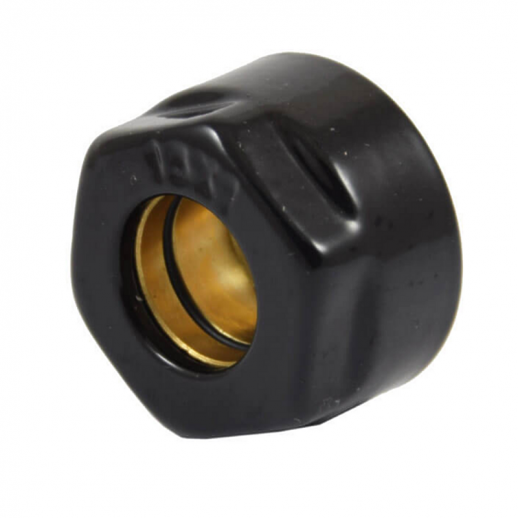 Подключение резьбовое SCHLOSSER для соединительных трубок чёрное GW 3/4 x15mm (602500001 Ral 9005)