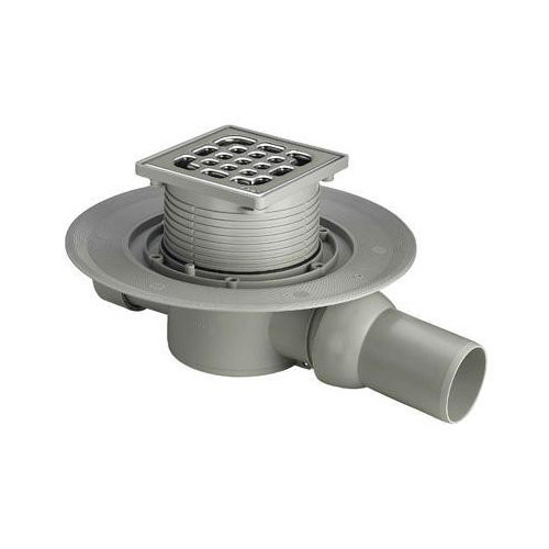 Viega 557119 трап 10 см х 10 см, хром