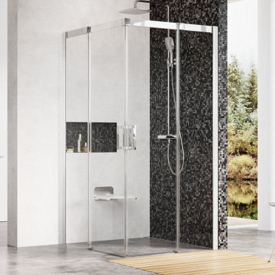 Душевой уголок прямоугольный Ravak Matrix MSRV4-100 блестящий / транспарент 1WVAAC00Z1