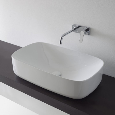 Раковина накладная Scarabeo Moon 5502 72 x 42 см, белый глянец