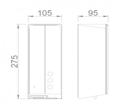Автоматический дозатор для жидкого мыла (черный) NOFER Automatics  03039.N